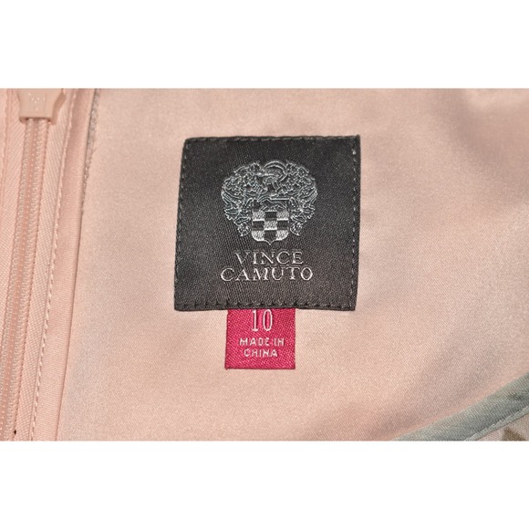 VINCE CAMUTO $128 Slit Dolman Sleeve Tie Waist Floral Dress Size 10 - Picture 4 of 4